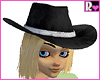 Black Cowgirl Hat w/ Blond Hair