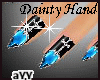 aYY-Dainty Hand Diamond Nails Blue