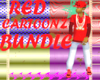 *HS*BLK/RED CARTOON BDLE