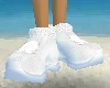 White Leather Runniz