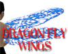 Blue Dragonfly wings
