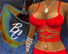 Red Sparkle Pant Set