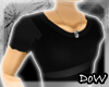 D0W Plain Black Tee