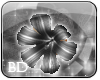 *Black Right Hair Flower