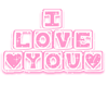 *B*I Love You W/ Hearts