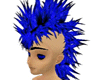 Blue & Black Punk Mohawk