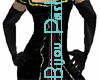 Long Satin Gloves Black
