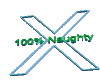 100% Naughty Sticker