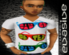 *CA* Glasses V-Neck