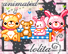 LOLI row of bearies!! <3