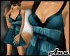 ANN Lace Bow Dress TEAL