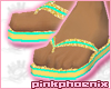 Sherbert Flip Flops