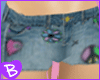 ~BZ~ Doodle Jean Shorts