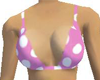 Pink Pokadot Bikini Top