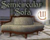 Semicircular Sofa - Willow Leaf Pattern