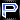 Blue Chrome Letters P