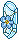 Aquamarine Floral Crystal