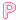 Pink Letter P 3